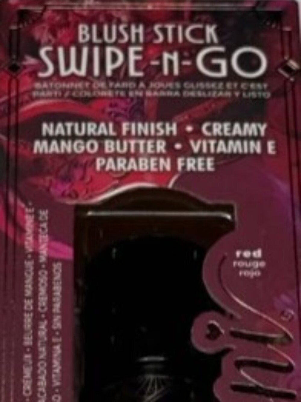 NWT IONI Blush Swipe N Go Stick in the color Cherry Red